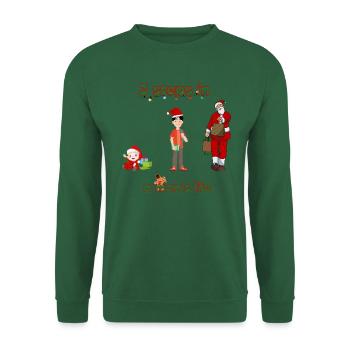 3 steps in a man's life - Christmas - Unisex Sweatshirt - green - Front