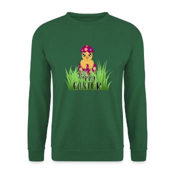 Yellow chicken - Unisex Sweatshirt - green - Front