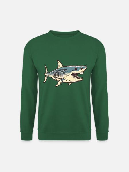 Shark Drawing - Unisex Sweatshirt - green