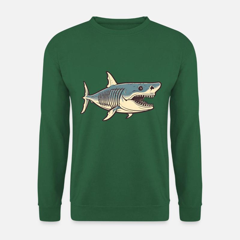 Shark Drawing - Unisex Sweatshirt - green