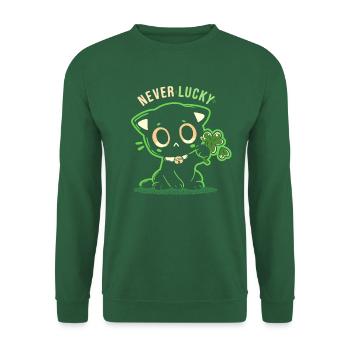 Never Lucky - Unisex Sweatshirt - green - Front