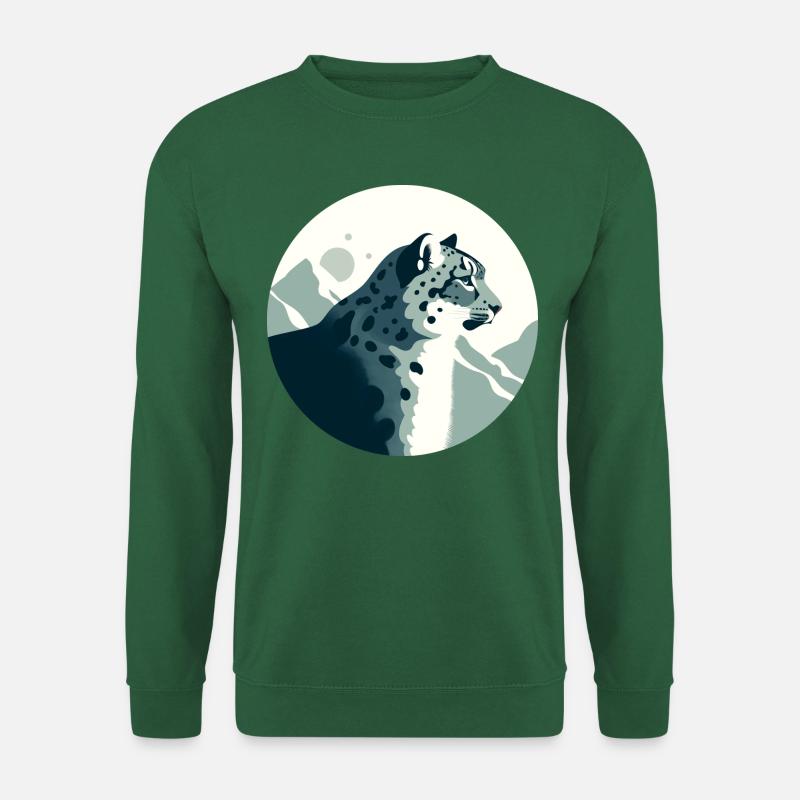 Snow leopard - Unisex Sweatshirt - green