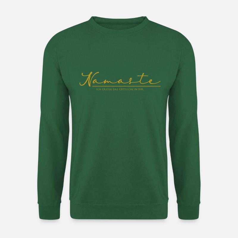 Namaste Gold - Unisex Pullover - Grün