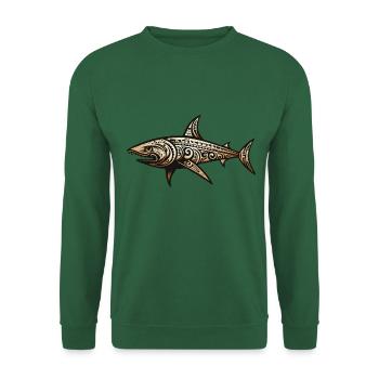 Adinkra Shark 3 - Unisex Sweatshirt - green - Front