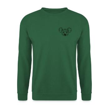 Koala in geometrischer Form - Unisex Pullover - Grün - Vorne