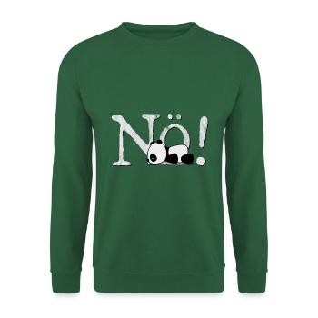 Nö Kawaii Panda Kein Bock Einfach Nein Nope Fun - Unisex Pullover - Grün - Vorne