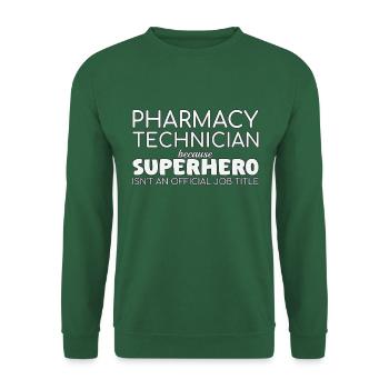 Pharmacy technician Superhero - Unisex Sweatshirt - green - Front