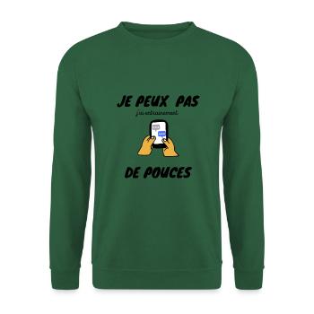Je peux pas - Sweat-shirt Unisexe - vert foncé - Devant
