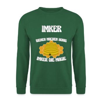 Imker, Bienen, Honig - Eine Magie, Imkerei, Wunder - Unisex Pullover - Grün - Vorne