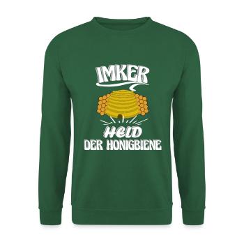 Imker, Held der Honigbiene, Imkerei ein Berufung - Unisex Pullover - Grün - Vorne