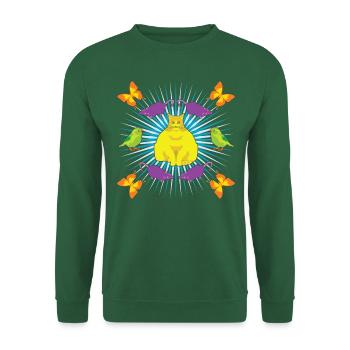 Kattguden! - Unisex Sweatshirt - green - Front