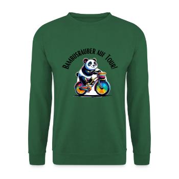 Bamboo Raider on Tour Panda - Unisex Sweatshirt - green - Front