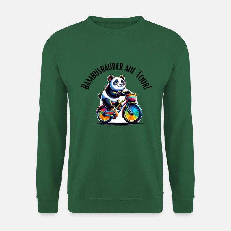 Bamboo Raider on Tour Panda - Unisex Sweatshirt - green