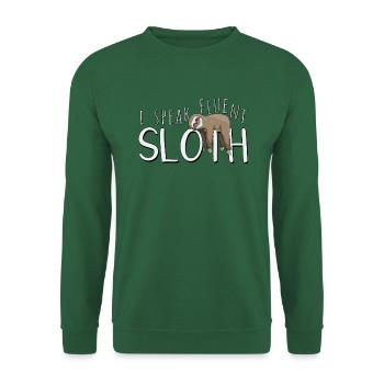 I'm fluent in sloths - Unisex Sweatshirt - green - Front