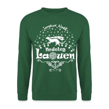 Noël de Bretagne - Sweat-shirt Unisexe - vert foncé - Devant