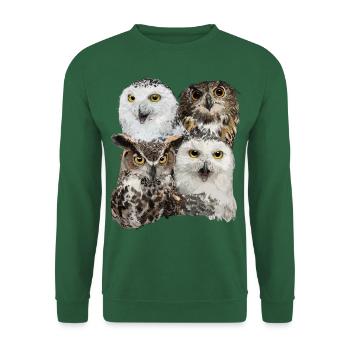 Owls - Unisex Sweatshirt - green - Front