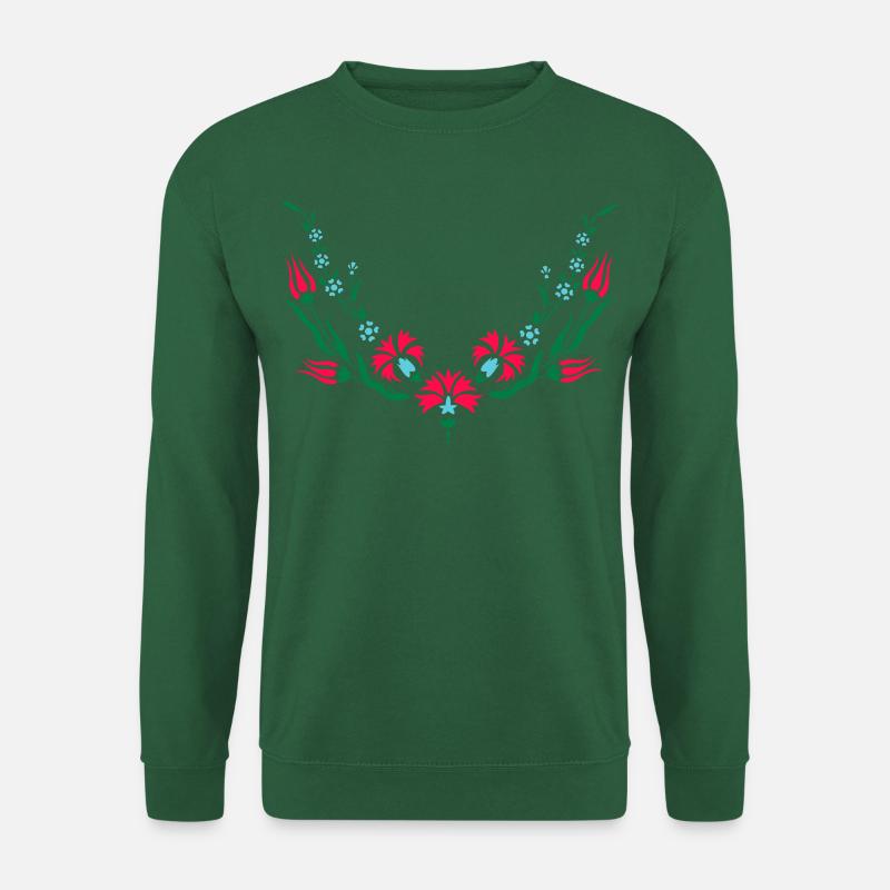 Les fleurs préférées du sultan - Sweat-shirt Unisexe - vert foncé