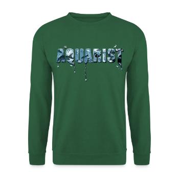 Aquarist - Liquid Typo - Compagnons de réservoir à l’intérieur - Sweat-shirt Unisexe - vert foncé - Devant