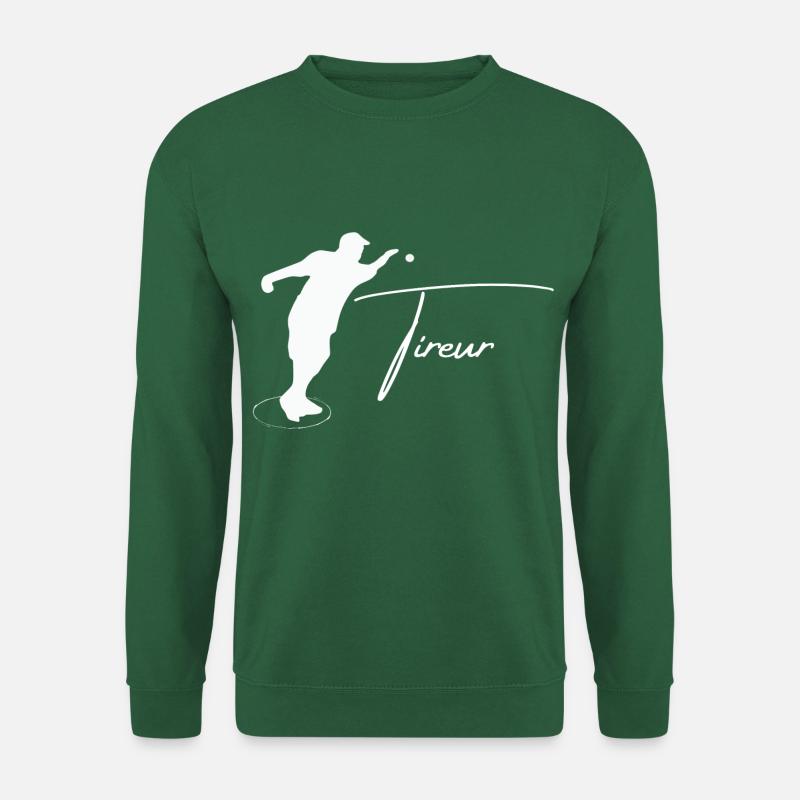 boule silhouette tireur - Unisex Pullover - Grün