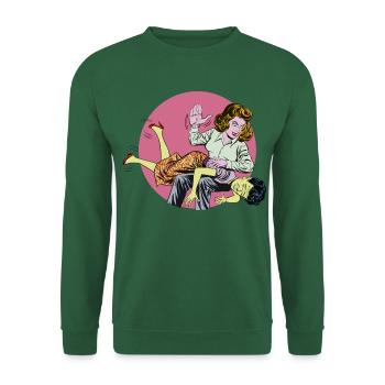 Spank 2 - Sweat-shirt Unisexe - vert foncé - Devant