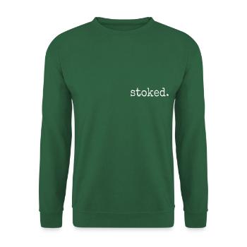 Content. Esthétique de surf inspirante et motivante - Sweat-shirt Unisexe - vert foncé - Devant