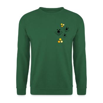 Bees with honeycomb - Unisex Sweatshirt - green - Front