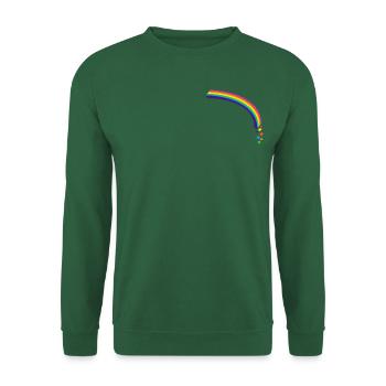 Kidcore Rainbow Stars Bright Colors Gift - Unisex Sweatshirt - green - Front