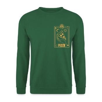 Pizza - Unisex Pullover - Grün - Vorne