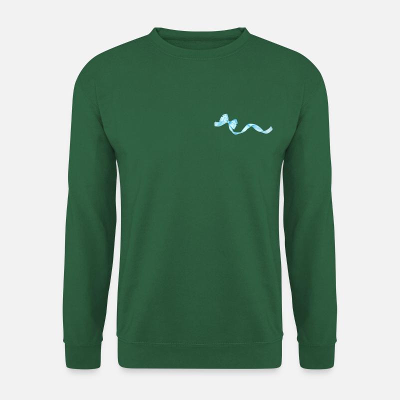 himmelblaues Mascherl - Unisex Pullover - Grün