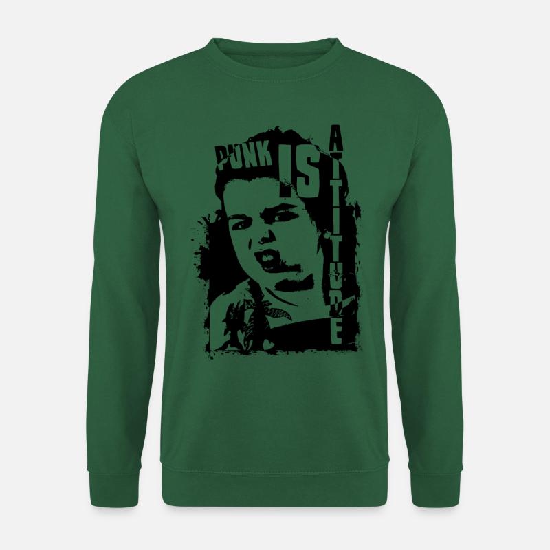 Punk is attitude - Unisex Sweatshirt - green