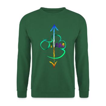 I AM - Sweat-shirt Unisexe - vert foncé - Devant