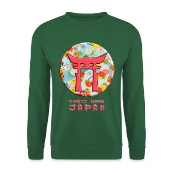 Torii Traditional Japanese Gate Buddhist Symbol - Unisex Sweatshirt - green - Front
