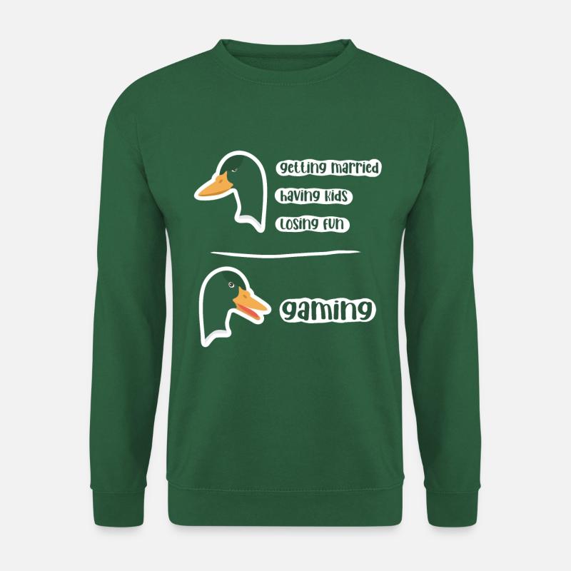 Gaming Geek Meme - Lustiges Gaming Design - Unisex Pullover - Grün