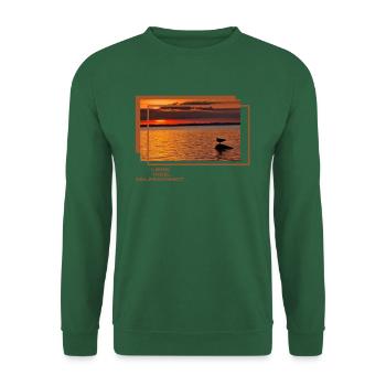 Foto INSEL POEL Sonnenuntergang - Unisex Pullover - Grün - Vorne