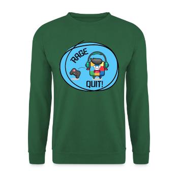 Rage Quit - Unisex Sweatshirt - green - Front