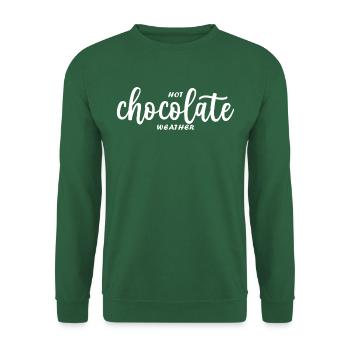 hot chocolate winter weather geschenk - Unisex Pullover - Grün - Vorne