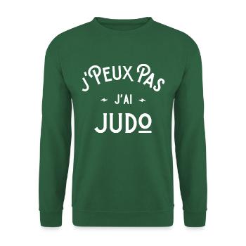 je peux pas j'ai judo idée cadeau humour - Sweat-shirt Unisexe - vert foncé - Devant
