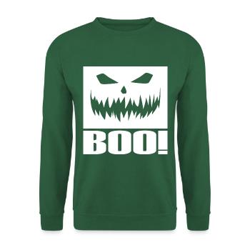 NUIT D’HORREUR D’HALLOWEEN - Sweat-shirt Unisexe - vert foncé - Devant