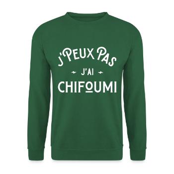 je peux pas j'ai chifoumi idée cadeau humour - Sweat-shirt Unisexe - vert foncé - Devant