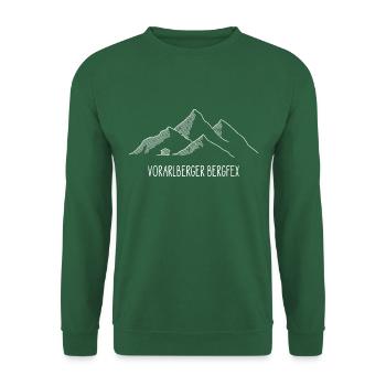 Vorarlberger Bergfex - für Wanderer, Bergsteiger - Unisex Pullover - Grün - Vorne