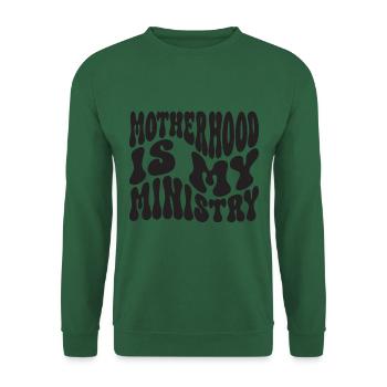 La maternité est mon ministère - Sweat-shirt Unisexe - vert foncé - Devant