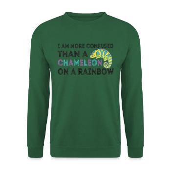 I'm more confused than a chameleon - Unisex Sweatshirt - green - Front