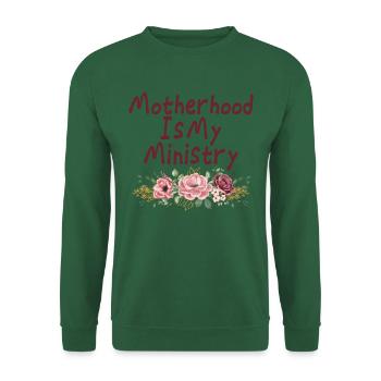 La maternité est mon ministère - Sweat-shirt Unisexe - vert foncé - Devant