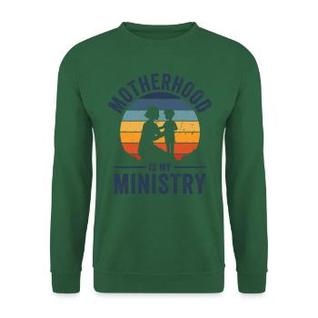 La maternité est mon ministère - Sweat-shirt Unisexe - vert foncé - Devant