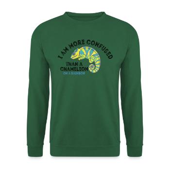I'm more confused than a chameleon - Unisex Sweatshirt - green - Front