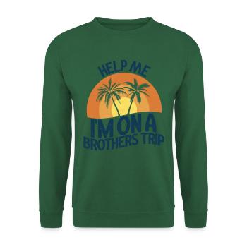 Frères et sœurs, je suis sur le chemin d’un frère - Sweat-shirt Unisexe - vert foncé - Devant