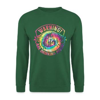 Warning The Girls Are Drinking Again - Unisex Sweatshirt - green - Front