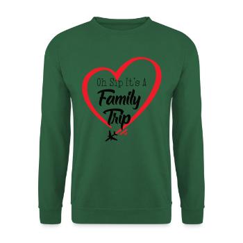 Oh Sip It's A Family Trip - Unisex Sweatshirt - green - Front
