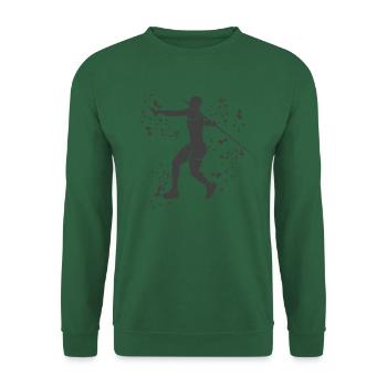 Speerwurf Colorsplash Speerwurf - Unisex Pullover - Grün - Vorne