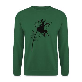 Perchiste Enfant Saut à la perche - Sweat-shirt Unisexe - vert foncé - Devant